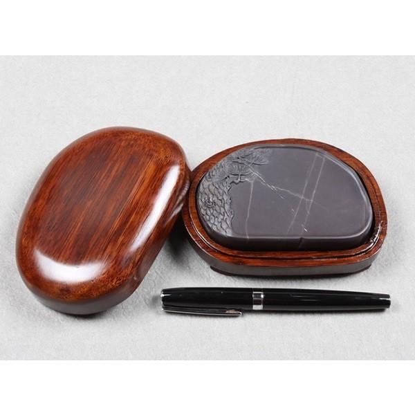 端渓硯 老坑 約4吋 104×69×19mm 一点物 すずり : 書道用品 緑風店