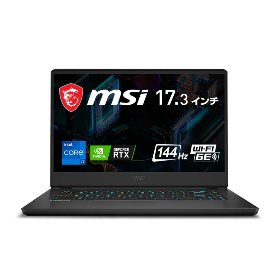 MSI MSI 17.3型 Core i7 メモリ：16GB M.2 SSD：1TB GeForce RTX 3070