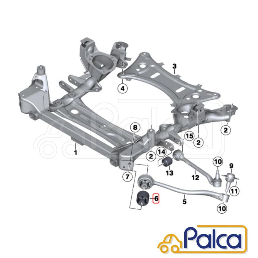 BMW フロント プルストラットアームブッシュ/テンションロッドブッシュ