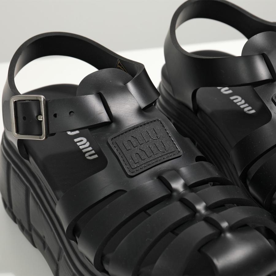 miu miu（ミュウミュウ） プラットフォームサンダル 5X709D 3LKK