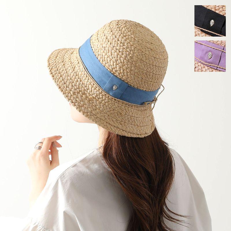 HELEN KAMINSKI VILLA 6 ベージュラフィアハット赤リボン HELEN