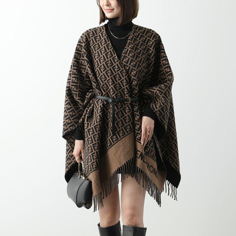 FENDI（フェンディ） ポンチョ FXX723 AQCW レディース フリンジ