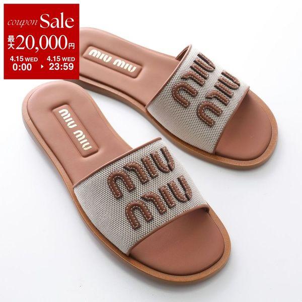miu miu（ミュウミュウ） サンダル 5XX644 Q1D レディース キャンバス