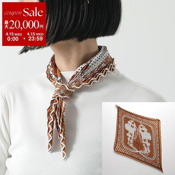 HERMES（エルメス） シルクバンダナ プリーツ スカーフ Brid de Gala