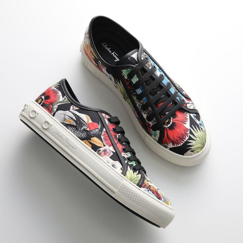 FERRAGAMO（フェラガモ） スニーカー 0737447 BORG PRINT ボルグ