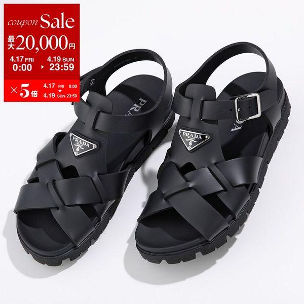 PRADA（プラダ） クロスサンダル 2X3118 3LKK メンズ トライアングル