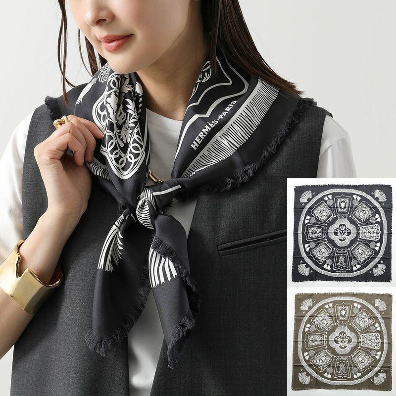 HERMES（エルメス） スカーフ カレH 80 CARRE 77×76 サーベル飾袋