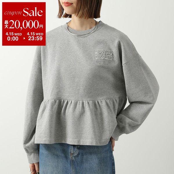 GANNI（ガニー） スウェット Isoli crewneck with Peplum A1060032