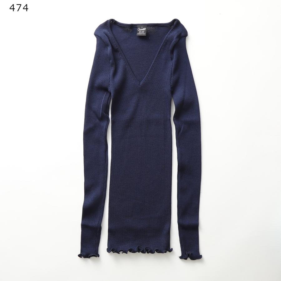 OSCALITO（オスカリート） 長袖ニット 3486 レディース Vネック シルク