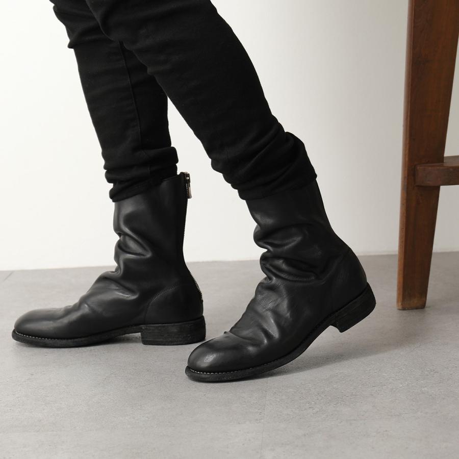 GUIDI（グイディ） バックジップブーツ 988 メンズ ホースレザー フル
