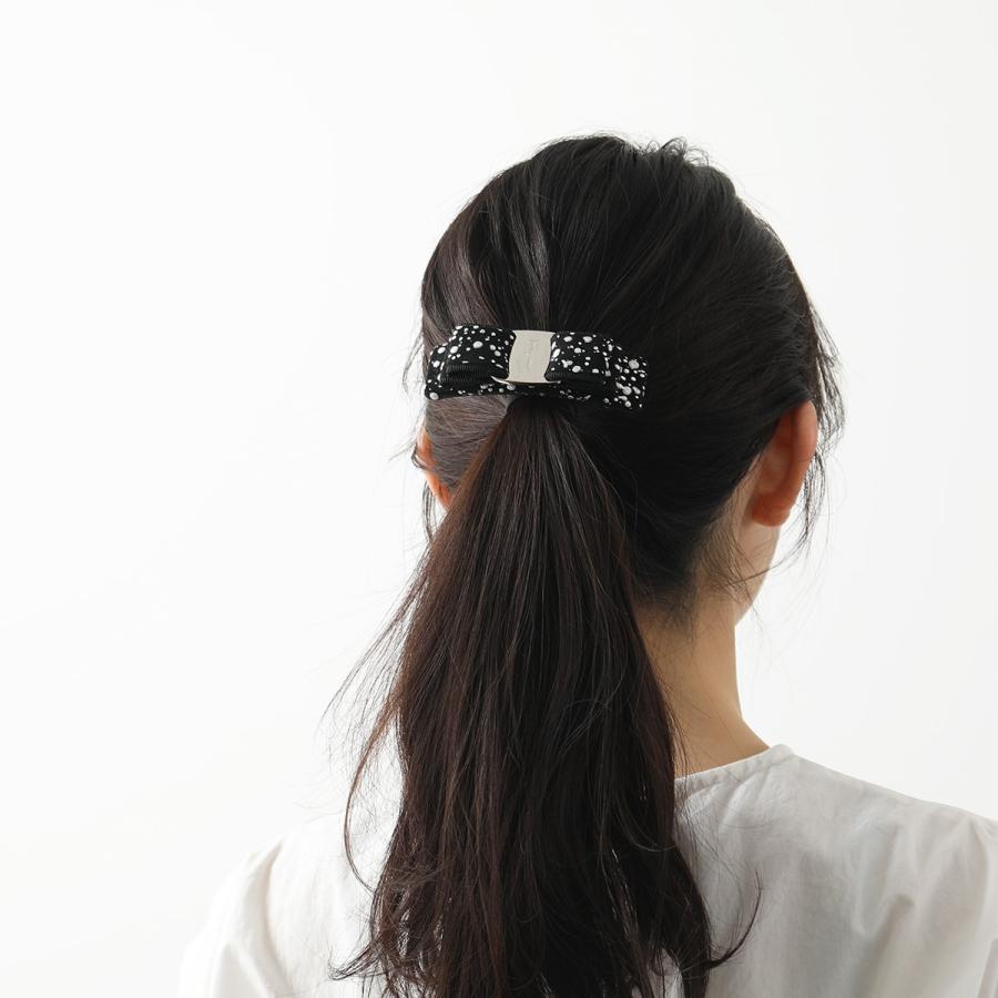 FERRAGAMO（フェラガモ） バレッタ 34 0198 レディース ヴィラ リボン