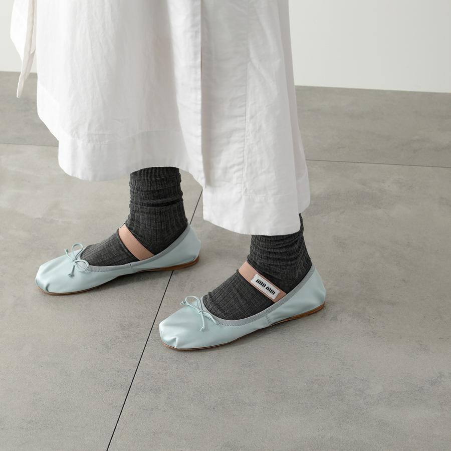 miu miu（ミュウミュウ） バレエシューズ 5F794DFA005 QU6 レディース