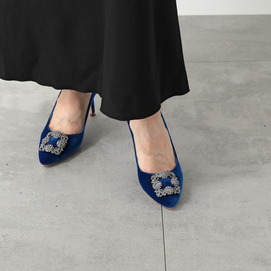 MANOLO BLAHNIK（マノロブラニク） パンプス HANGISI FMC VELVET 070