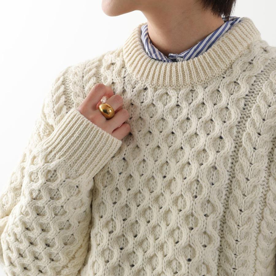Aran Crafts アランクラフト アランセーター Merino crew neck sweater