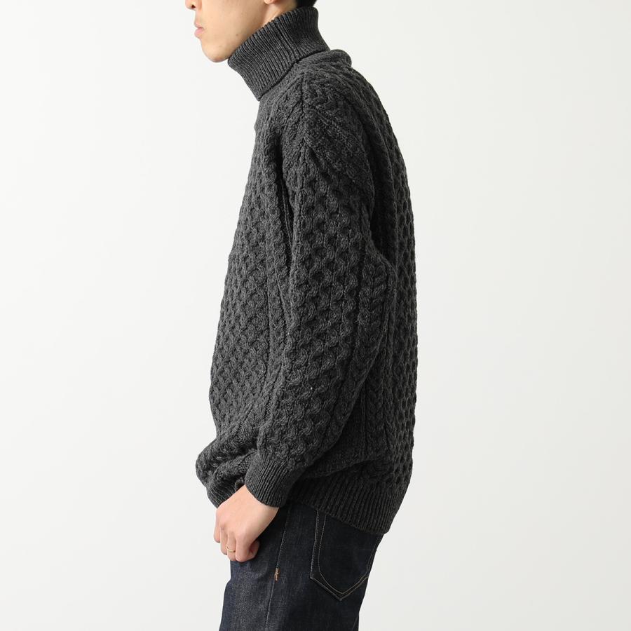 Aran Crafts アランクラフト アランセーター Merino Roll Neck Sweater