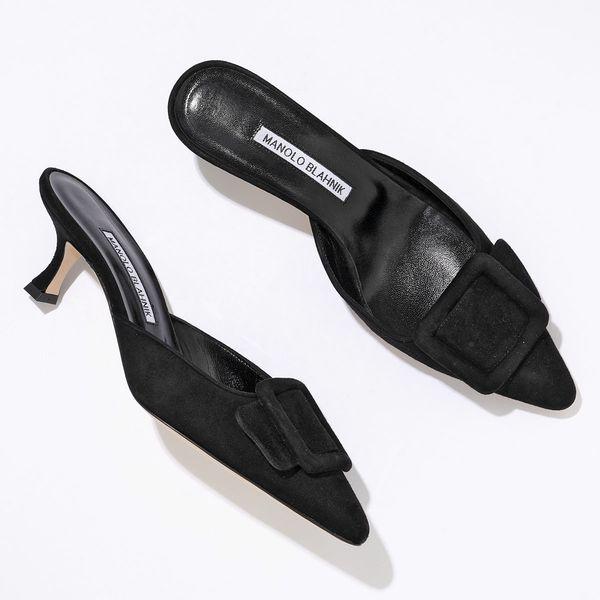 MANOLO BLAHNIK（マノロブラニク） ミュール MAYSALE SUEDE DAIM 050