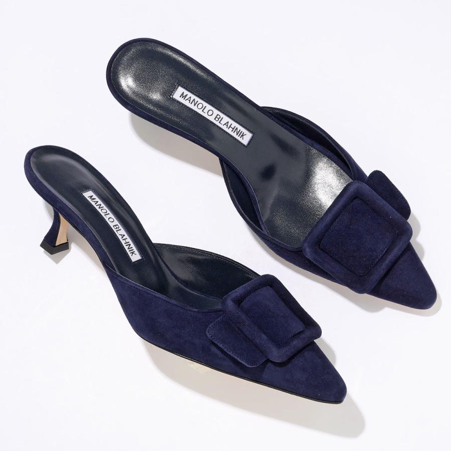 MANOLO BLAHNIK（マノロブラニク） ミュール MAYSALE SUEDE DAIM 050