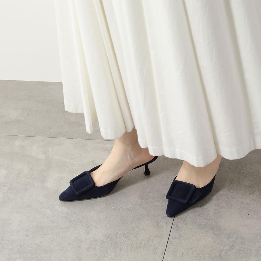 MANOLO BLAHNIK（マノロブラニク） ミュール MAYSALE SUEDE DAIM 050