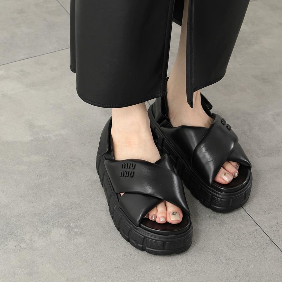 miu miu（ミュウミュウ） サンダル 5X879D 77F レディース スポーティ