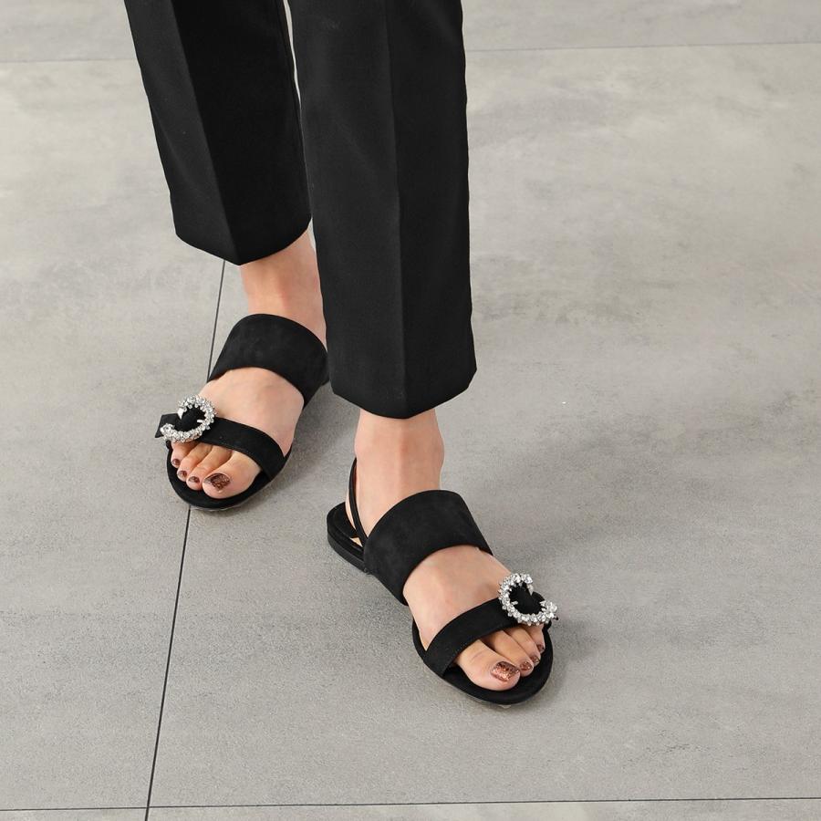JIMMY CHOO（ジミーチュウ） サンダル SAPHERA FLAT SUE レディース