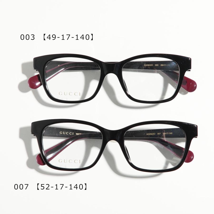 GUCCI（グッチ） メガネ GG0922O メンズ スクエア型 メタルGGロゴ Bee