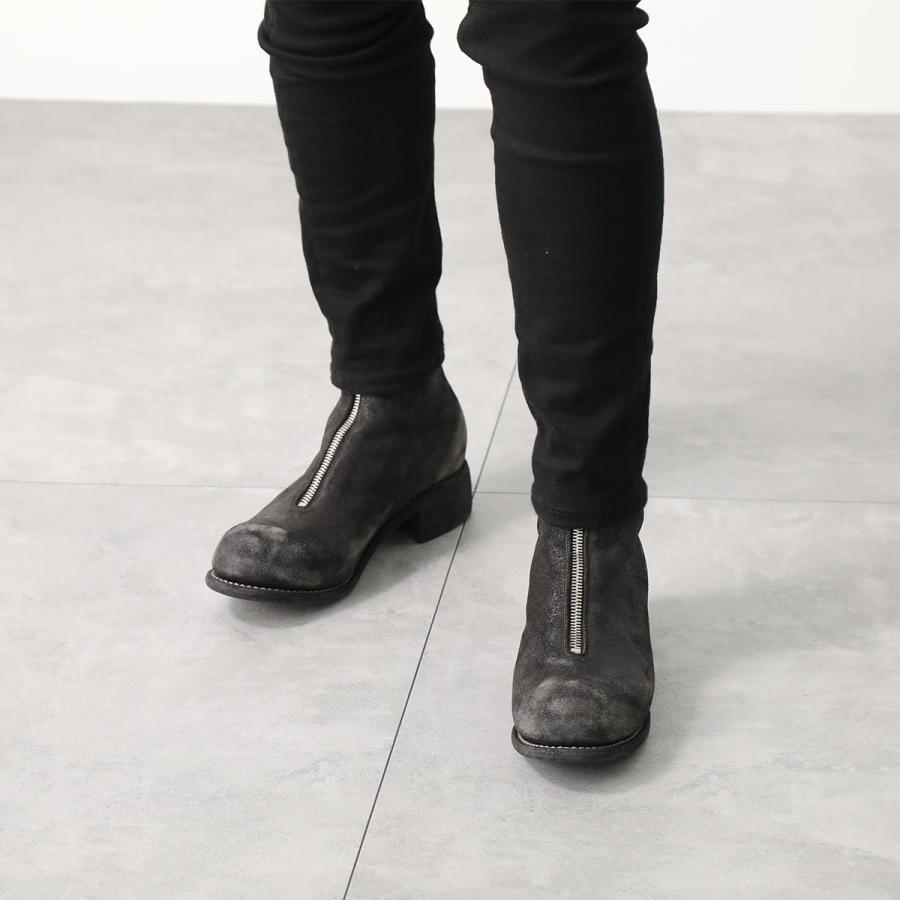 GUIDI（グイディ） フロントジップブーツ PL1 RU メンズ ホースレザー