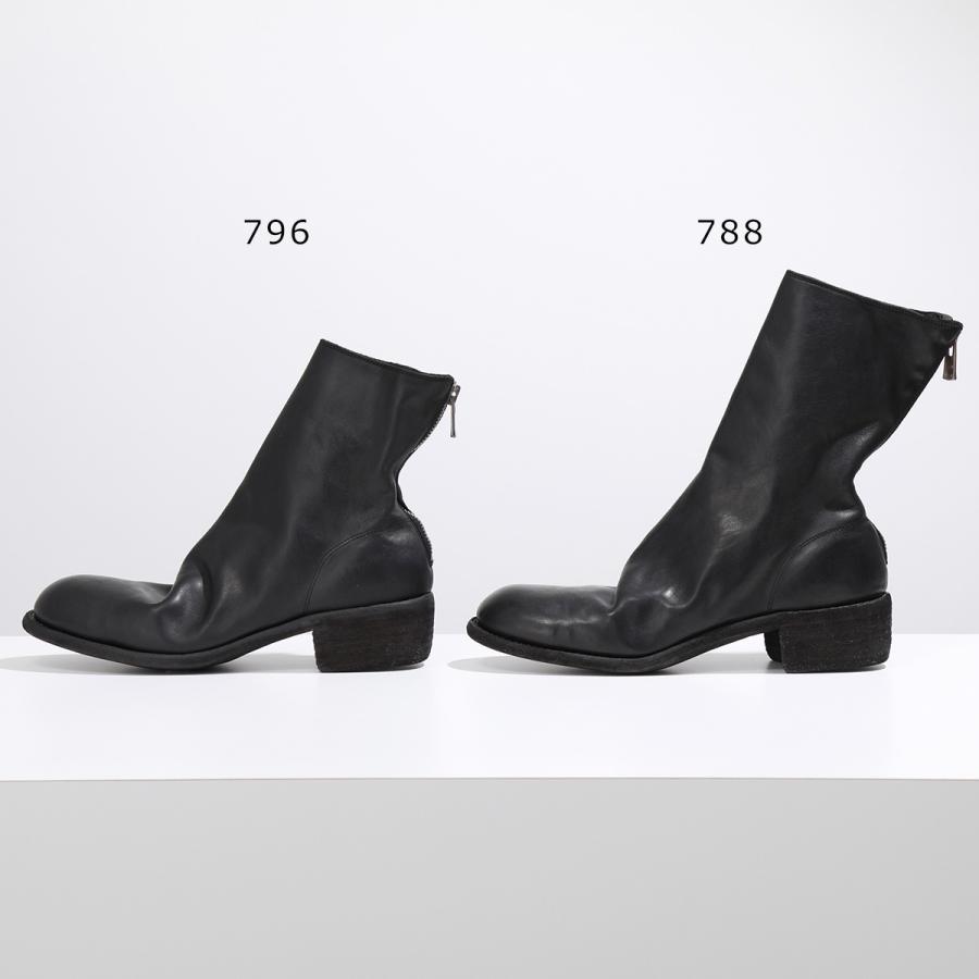 GUIDI（グイディ） バックジップブーツ 788 メンズ ホースレザー フル