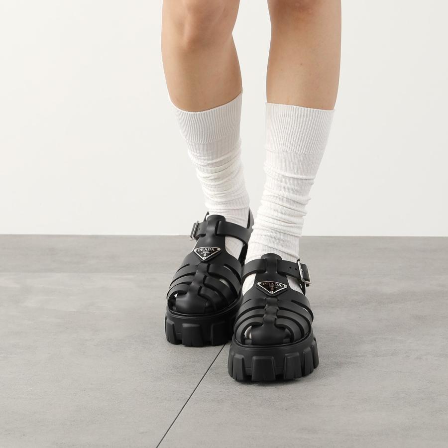 PRADA（プラダ） サンダル モノリス 1X853M 3LKK F0002 レディース