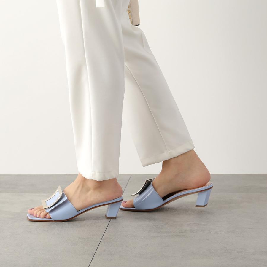 Roger Vivier（ロジェヴィヴィエ） ミュール LOVE METAL BUCKLE MULE