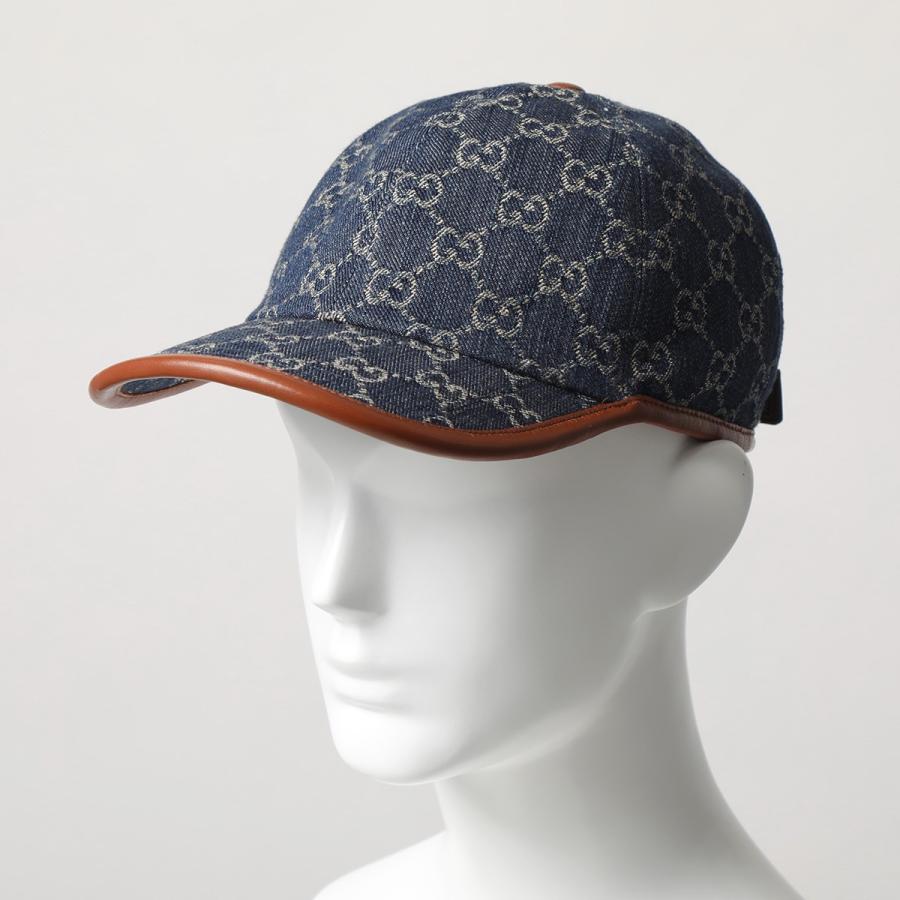 GUCCI（グッチ） ベースボールキャップ 656206 4HAC3 メンズ デニム GG