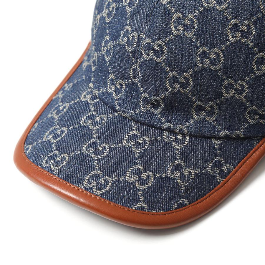 GUCCI（グッチ） ベースボールキャップ 656206 4HAC3 メンズ デニム GG