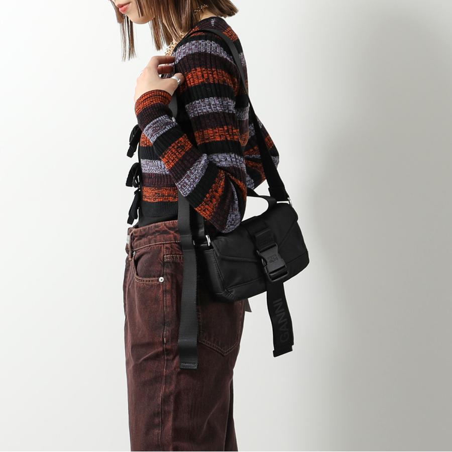 GANNI（ガニー） ショルダーバッグ Recycled Tech Mini Satchel A5228