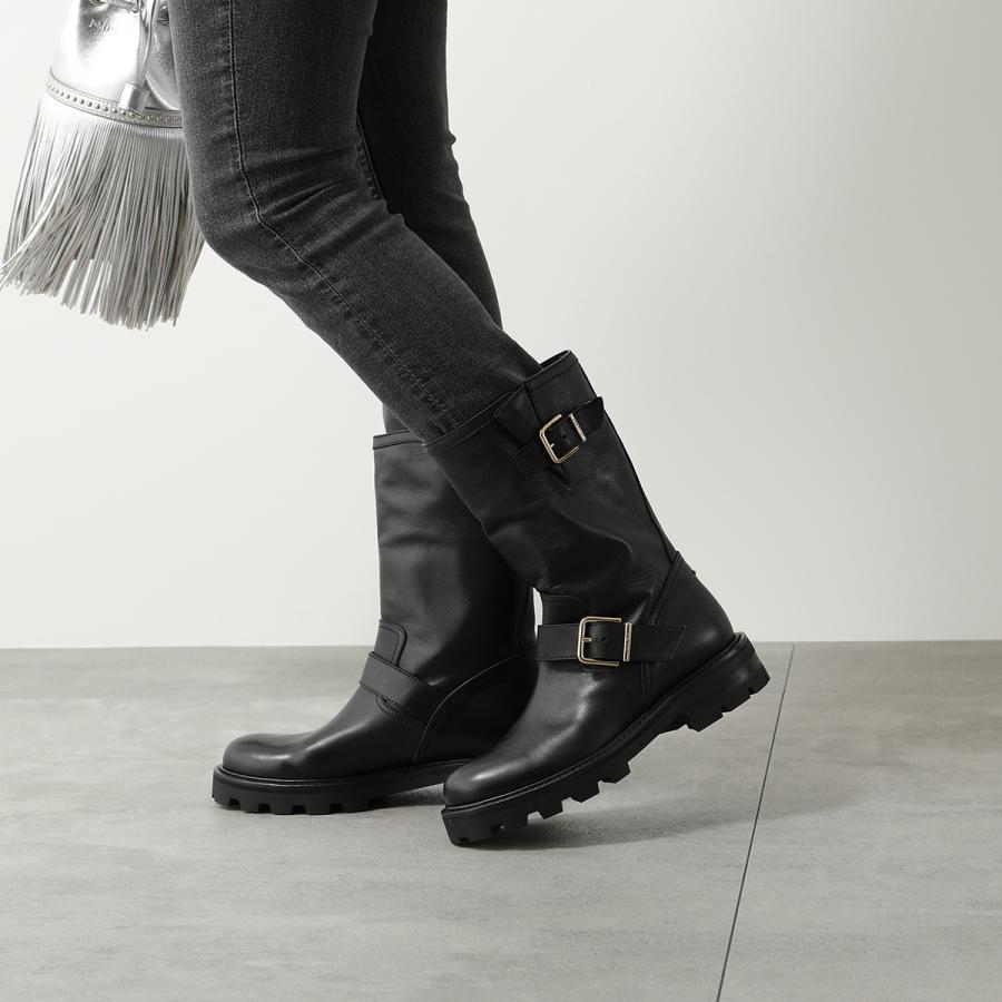JIMMY CHOO（ジミーチュウ） ミドルブーツ BIKER II SQM レディース