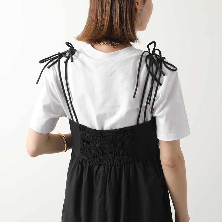 GANNI（ガニー） ワンピース Cotton Poplin String Midi Dress F9130