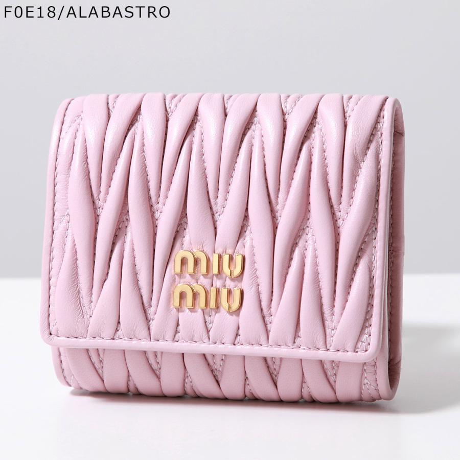 miu miu（ミュウミュウ） 三つ折り財布 MATELASSE マテラッセ 5MH033