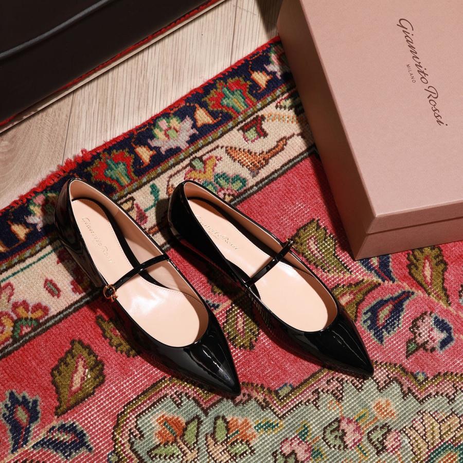 Gianvito Rossi（ジャンヴィト ロッシ） バレエシューズ RIBBON JANE