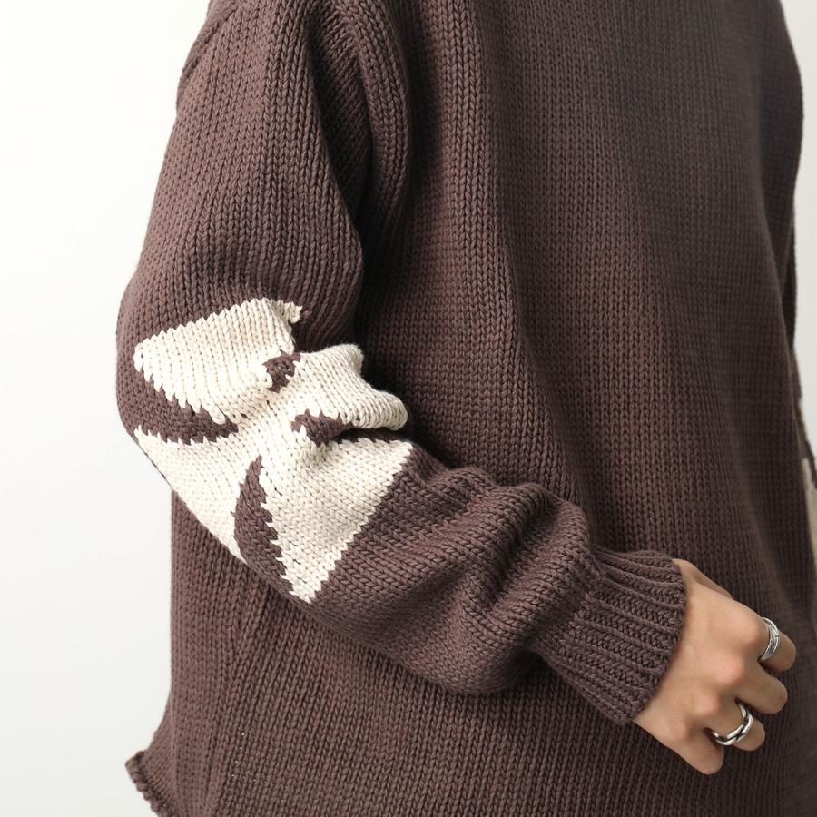ASKYURSELF アスクユアセルフ ニット CHUNKY CROSS KNIT メンズ