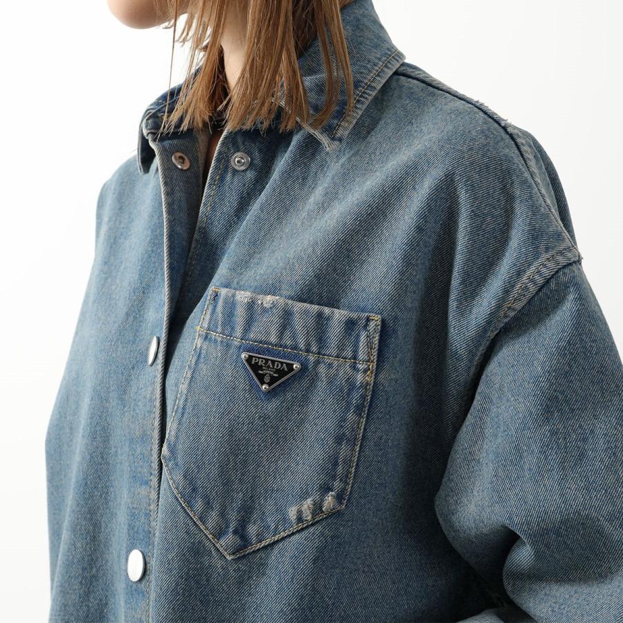 PRADA（プラダ） デニム シャツ GFC036 13Z6 レディース オーバー