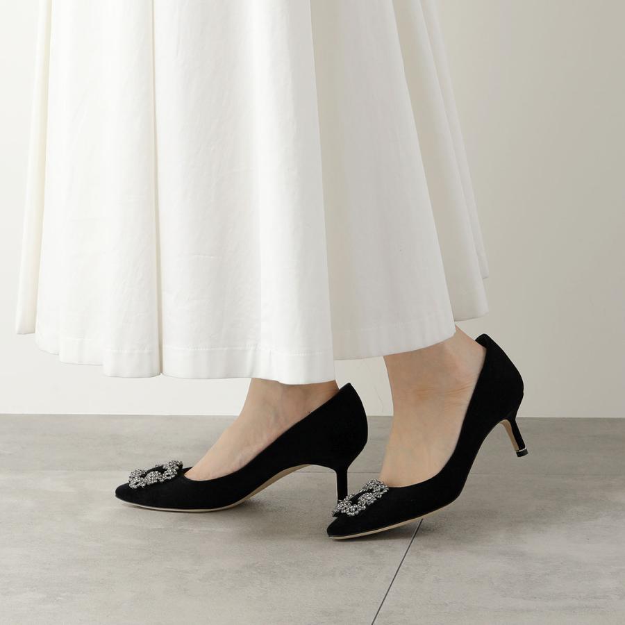 MANOLO BLAHNIK（マノロブラニク） パンプス HANGISI FMC VELVET 050