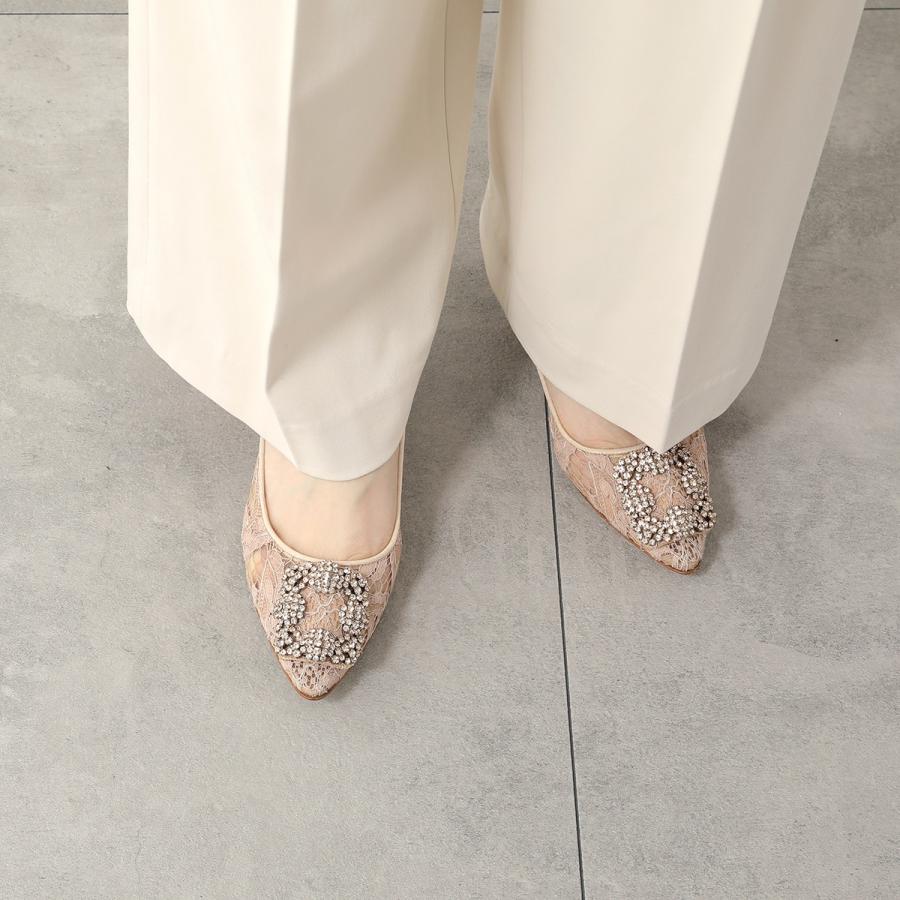 MANOLO BLAHNIK（マノロブラニク） パンプス HANGISI LSMOR LACE 050