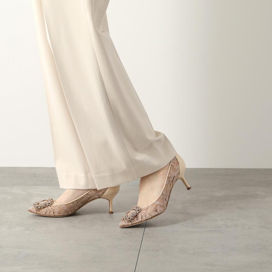 MANOLO BLAHNIK（マノロブラニク） パンプス HANGISI LSMOR LACE 050