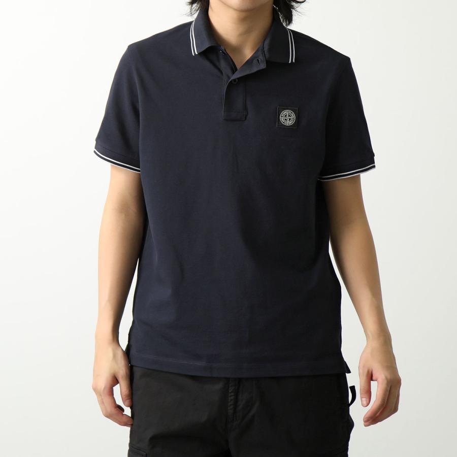 STONE スリムフィットポロシャツ ブラック STONE スリムフィット