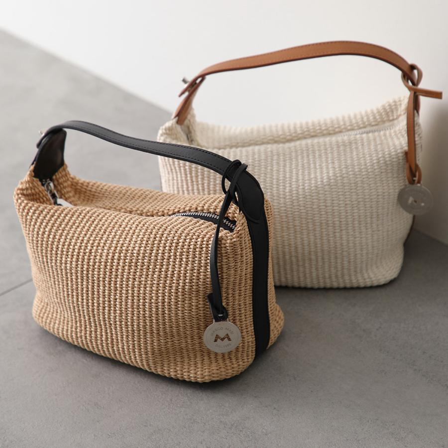 MARCO MASI（マルコマージ） かごバッグ 3687 PA-VIT PAGLIA VITELLO