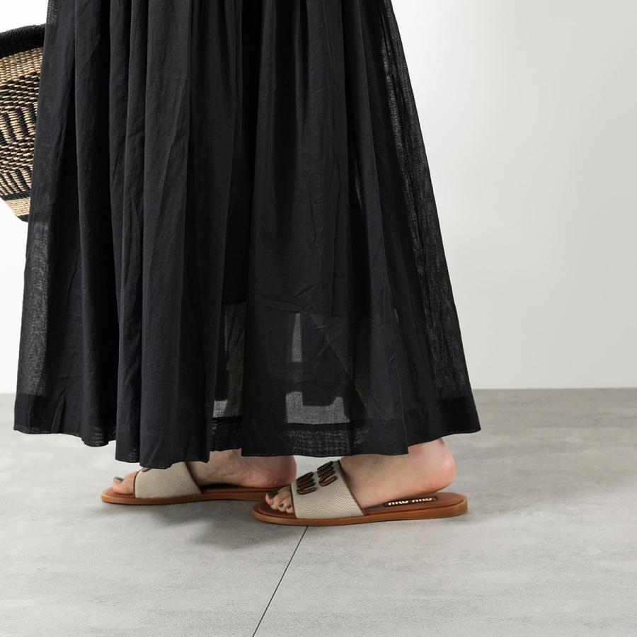 miu miu（ミュウミュウ） サンダル 5XX644 Q1D レディース キャンバス