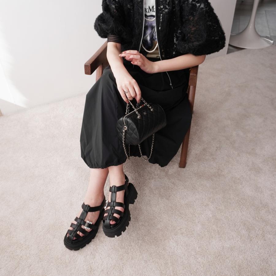 Sergio rossi（セルジオロッシ） サンダル SR TWENTY BUCKLE 025 トゥ