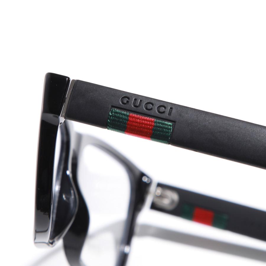 GUCCI（グッチ） メガネ GG0174O メンズ レディース スクエア型 黒縁