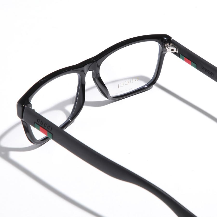 GUCCI（グッチ） メガネ GG0174O メンズ レディース スクエア型 黒縁