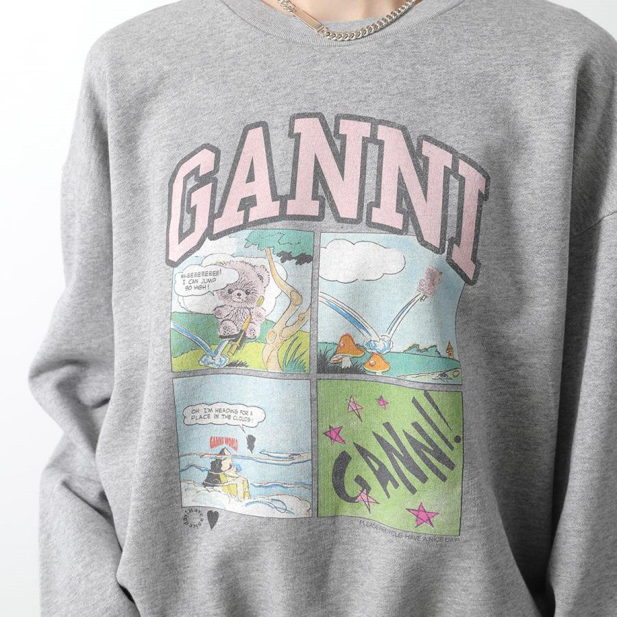 GANNI（ガニー） スウェットシャツ ISOLI BD OVERSIZED SWEATSHIRT