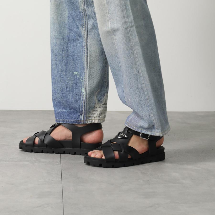 PRADA（プラダ） クロスサンダル 2X3118 3LKK メンズ トライアングル