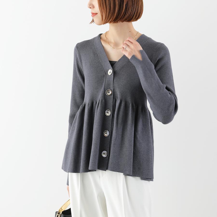 Torrazzo Donna（トラッゾドンナ） カーディガン Rib Knit Flare